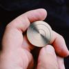 Spinning Desk Toy Metal Flowing Spiral Coin Decompression Desktop Coin