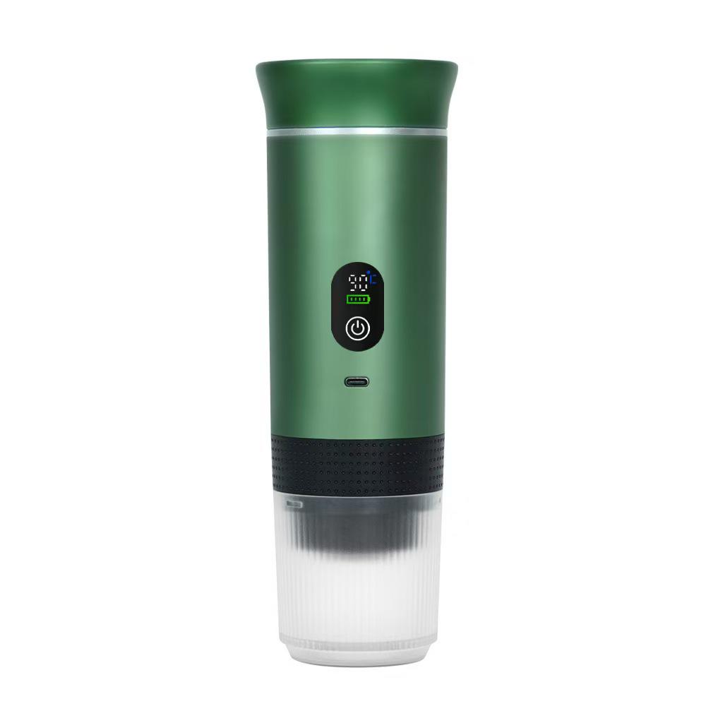 Prenosný espresso kávovar na USB nabíjanie s digitálnym displejom - Poloautomatický kávovar na kapsule