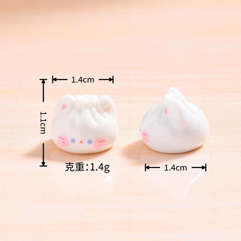8Pcs Mini Cartoon Steambox Animal Miniatures Resin Breakfast Ornaments Fairy Garden Decoration Micro Landscape*-*&