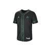 Colorblock Rundhals Druckknopf Dri-Fit NBA Kurzarmshirt Herren Oberteile Schwarz DN9828-010