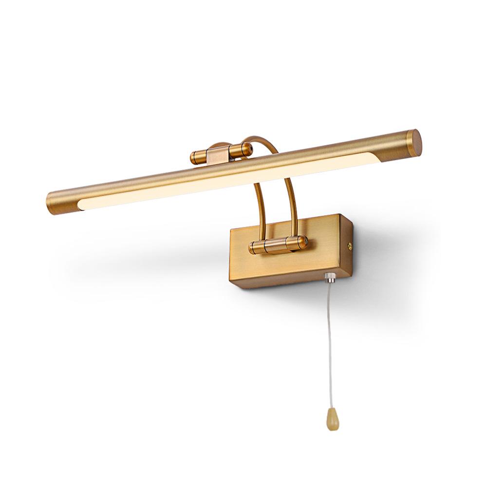 Wantu LED Adjustable American-Style Vanity Light: Waterproof Bathroom Mirror Makeup Fill Light with Swing Arm