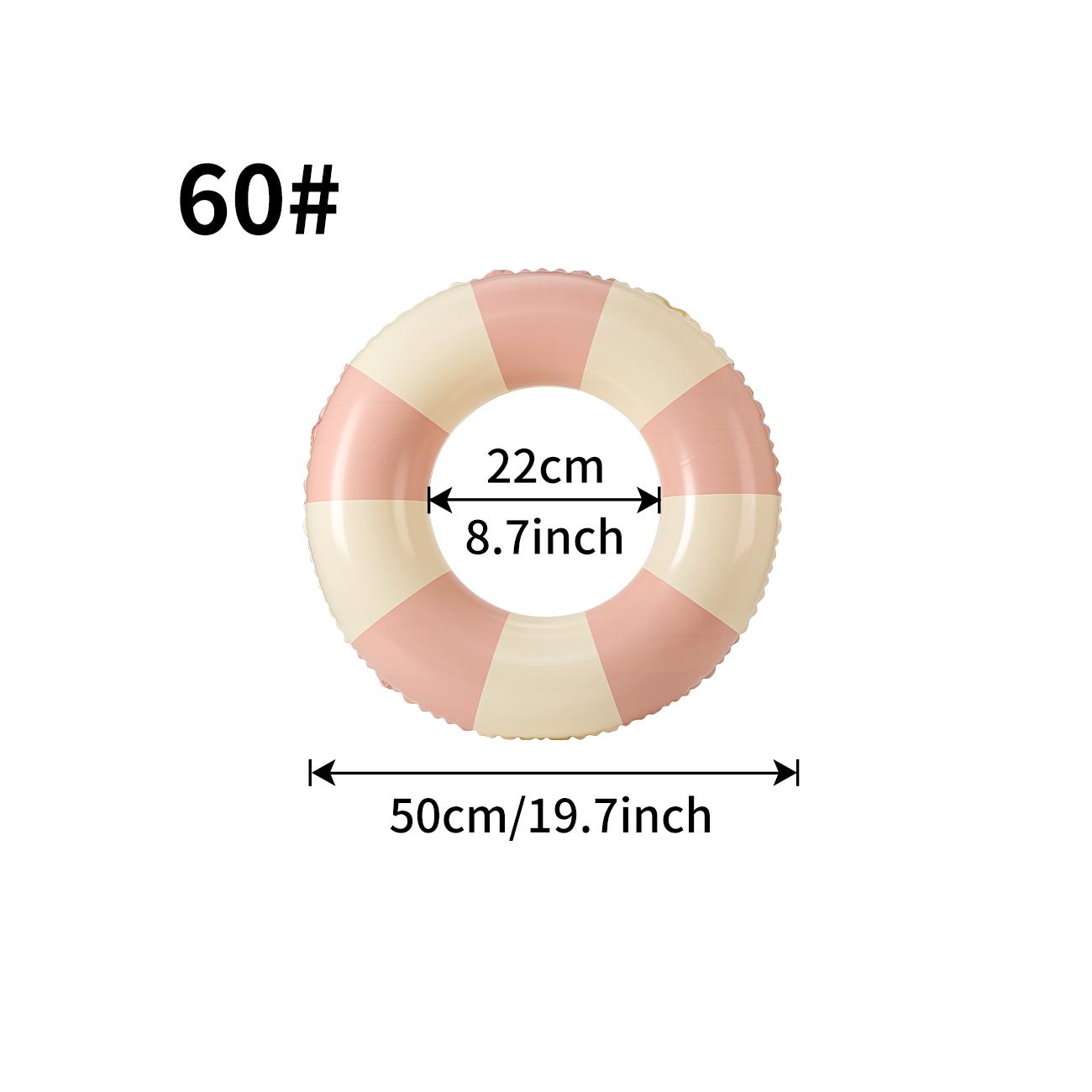 1PC Ins Style Macaron Inflatable Swimming Ring Adult Kids Thickened Pool Float Summer Pool Party Water Toy