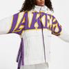 Nike Ambush X Nba Lakers Veste à capuche en coton ample à manches longues et imprimé de lettres pour femme Vêtements d'extérieur Blanc DB9564-121