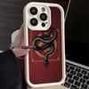 Phone Case for iPhone 17 Air 16E 15 16 Pro Max Black Snake Doodle Cover 14 Plus 13 12 Mini Soft Shell Silicone Fundas