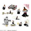 World Craft Moomin Sparkly Flake Gold Little My Stickers, Foil, MOKFS-102