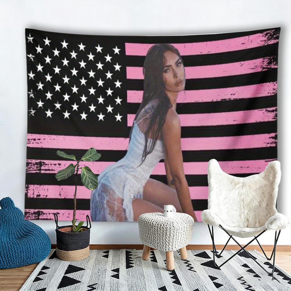 1pc Pink Megan Flag | American Megan Flag Poster Merchandise, Suitable for College Dormitory Room Decoration, Outdoor Parties