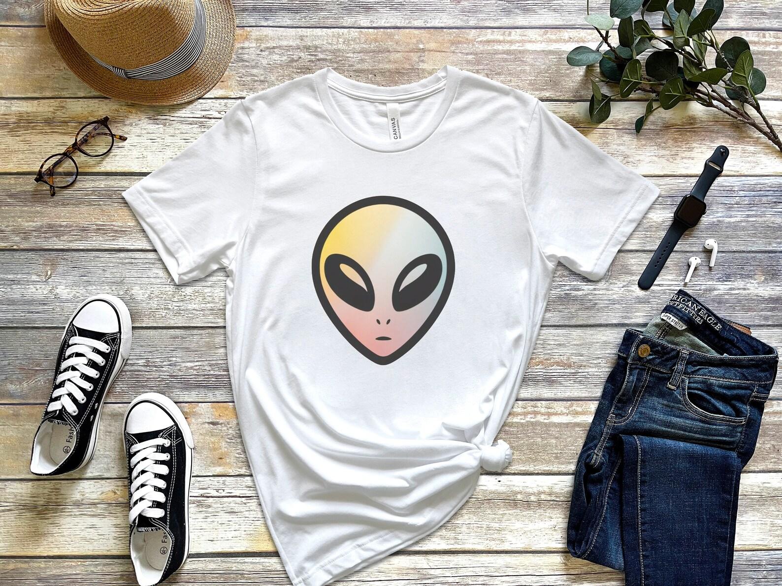 Green Alien T-Shirt: Space Inspired Graphic Tee L