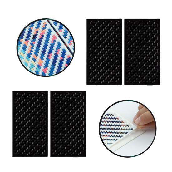 Diamond Art Zigzag Rulers Diamond Craft Grid Rulers Precise Diamond Placement Tool for Square Diamond Art Kits Crafting Accessories