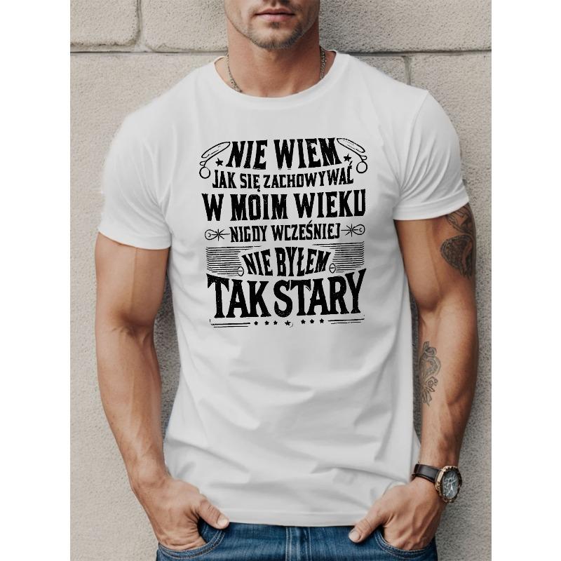 

Men S T-Shirt Men S Short Sleeve T-Shirt Summer Top Summer Short Sleeve T-Shirt Top, Comfortable Breathable Loose, Daily Casual, Outdoor Sports S белый