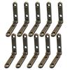 10 Pcs Small Hinges Jewelry Wooden Box Chest Case Hinges 90 Degree Folding Hinge Antique Cabinet Fittings Furniture Hardware