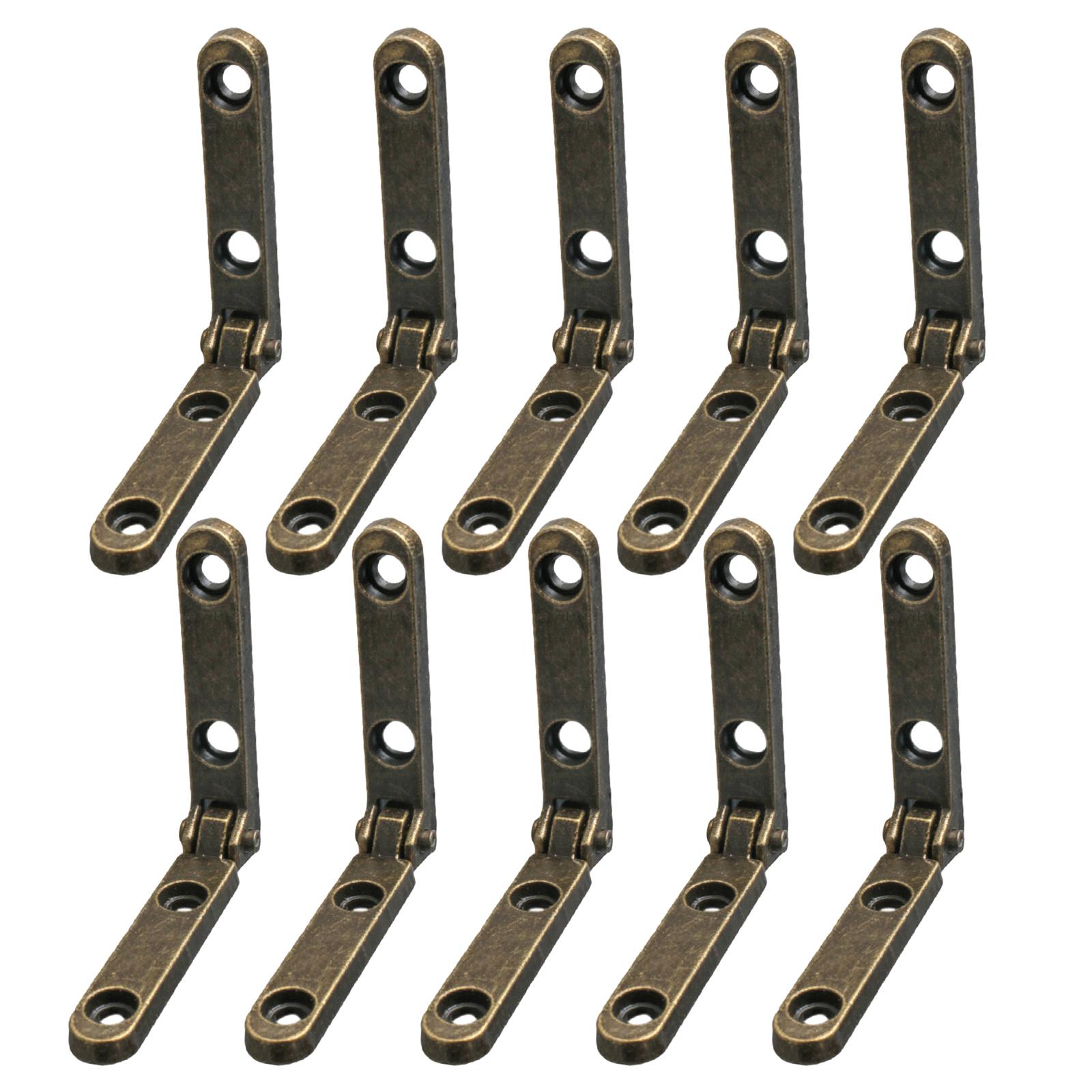 10 шт. Маленькие петли для ювелирной деревянной шкатулки, сундука, корпуса, петли 90 градусов, складные петли, антикварные мебельные фитинги, мебельная фурнитура