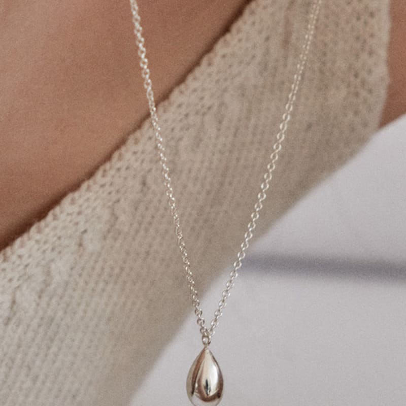 

etrive Teardrop Necklace 40+tail chain 5(cm)