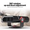 Portable 24V Car Heater Fan Defroster 360° Rotating Windshield Heater Compact Vehicle Heating System for Foggy Days