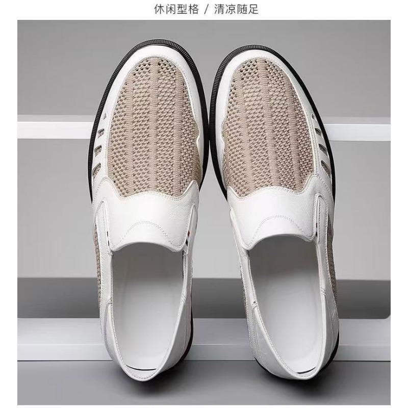 Mens Summer Breathable Hollow Out Casual Loafers Soft Sole Work Shoes