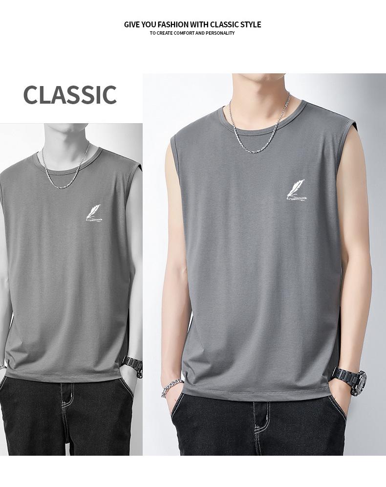Men's Quick-Dry Ice Silk Tank Top - Cool, Lightweight, Sleeveless Fitness Shirt