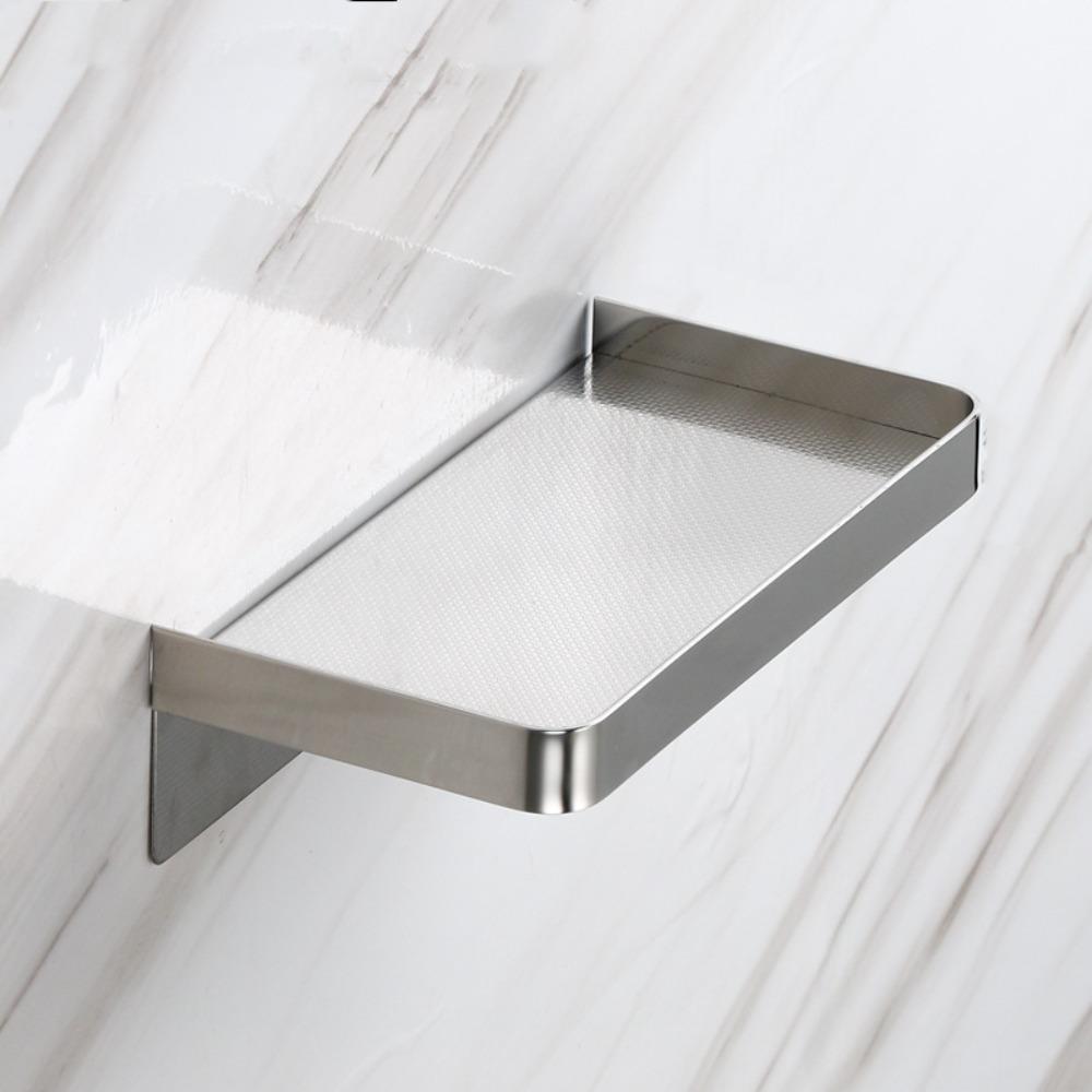 Punch-Free Phone Storage Rack Wall Mounted Shower Basket Paper Stand Toilet Phone Holder  Bathroom