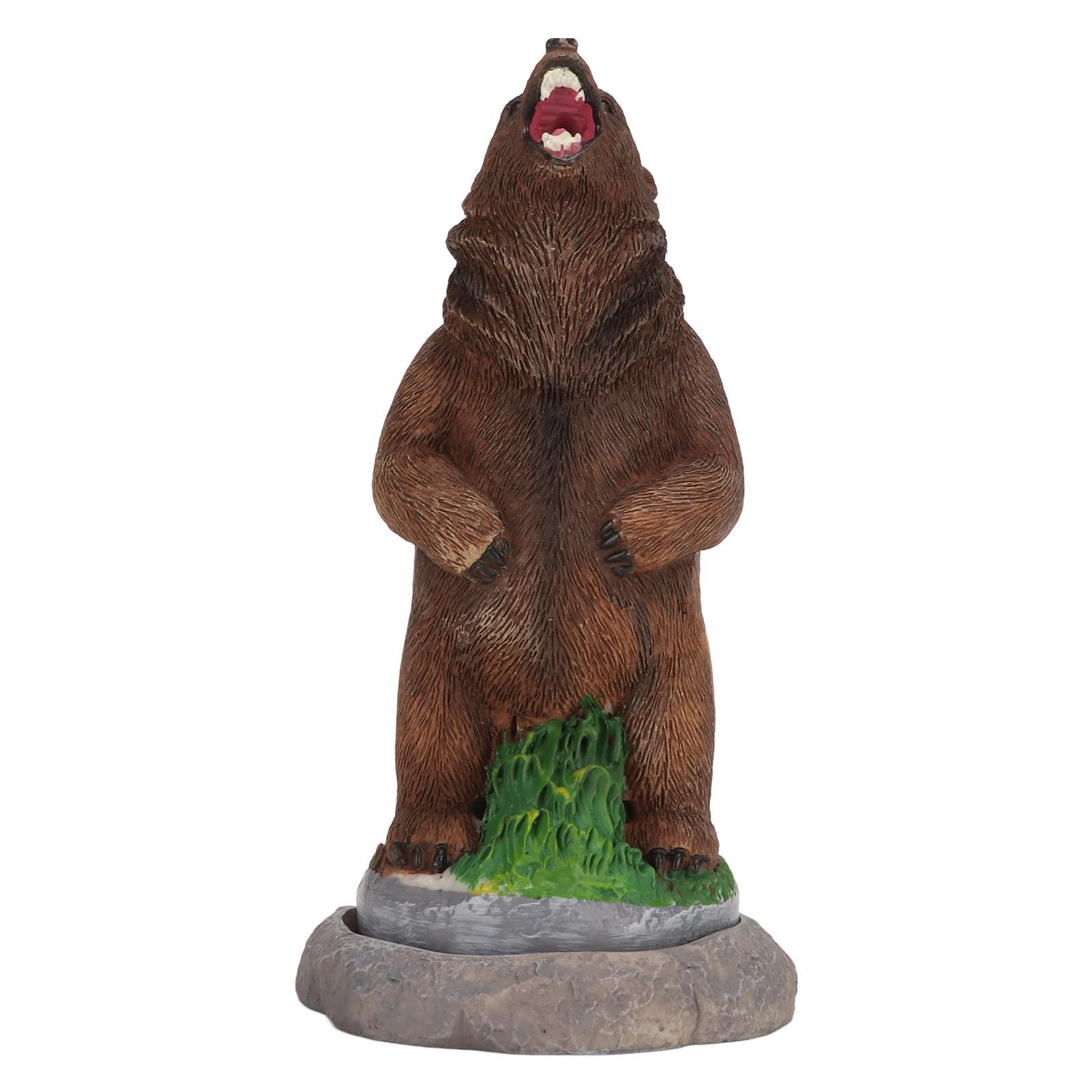 

Incense Burner Brown Bear Statue Air Purifying Incense Holder Tabletop Decoration for Yoga