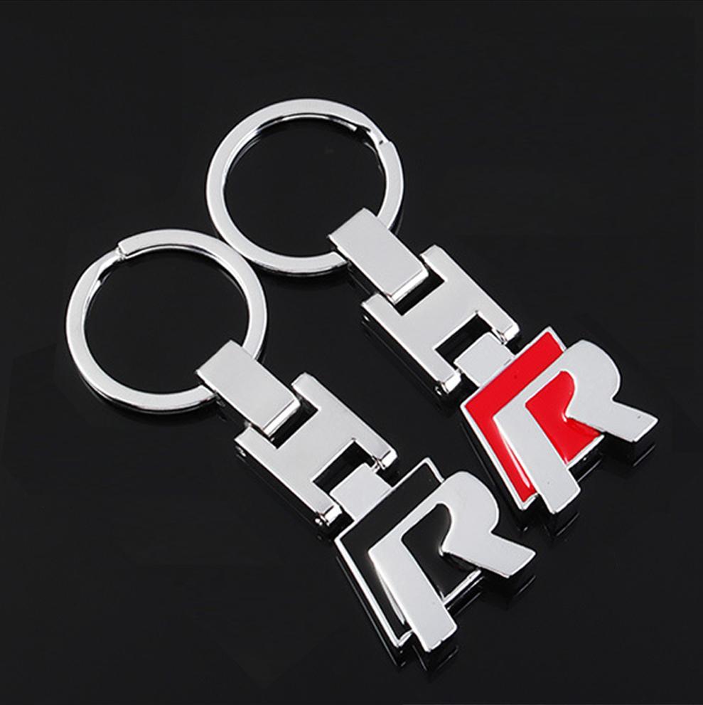 Car Styling Metal Keychain Badge Key Ring Accessories For Volkswagen VW R Golf Tiguan Jetta T-ROC Passat GTI Caddy Touran Arteon Mo0 8w