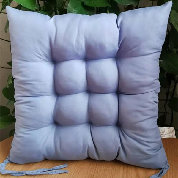 Poduszka na siedzisko w jednolitym kolorze, piaskowana, do biura, jadalni lub krzeseł tatami - 40/45 cm