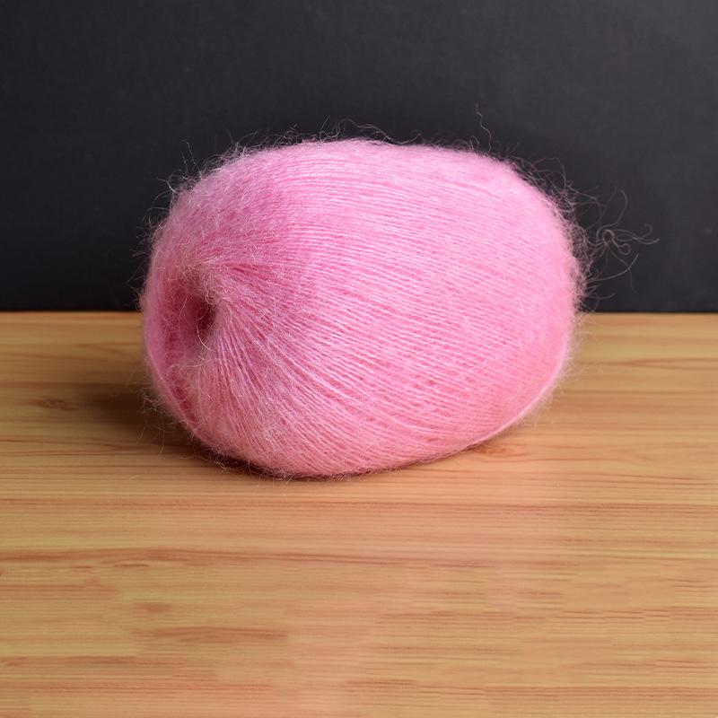 Mohair Fine Wool Yarn Knitting Sewing Thread Soft Skin-friendly Crochet for Sweater Scarf Shawl