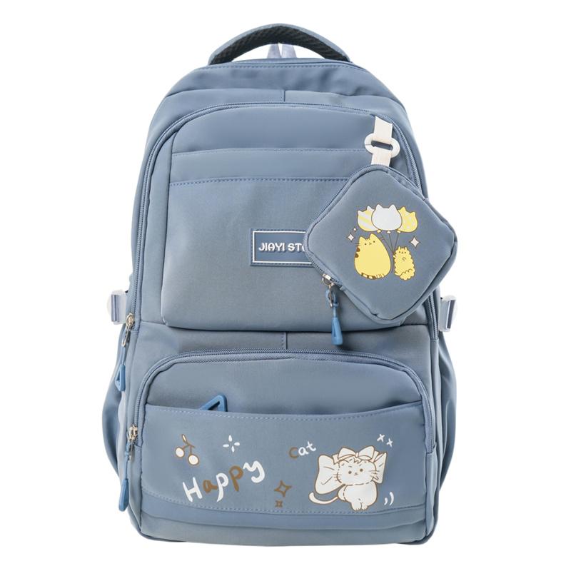 Printed Backpack Large Capacity Student Schoolbag