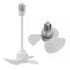1pcs Household Electric Fan Indoor Ceiling Fan E27 Screw Mouth Brushless Motor 140mm Bedroom Silent Fan LED Energy-saving Fan
