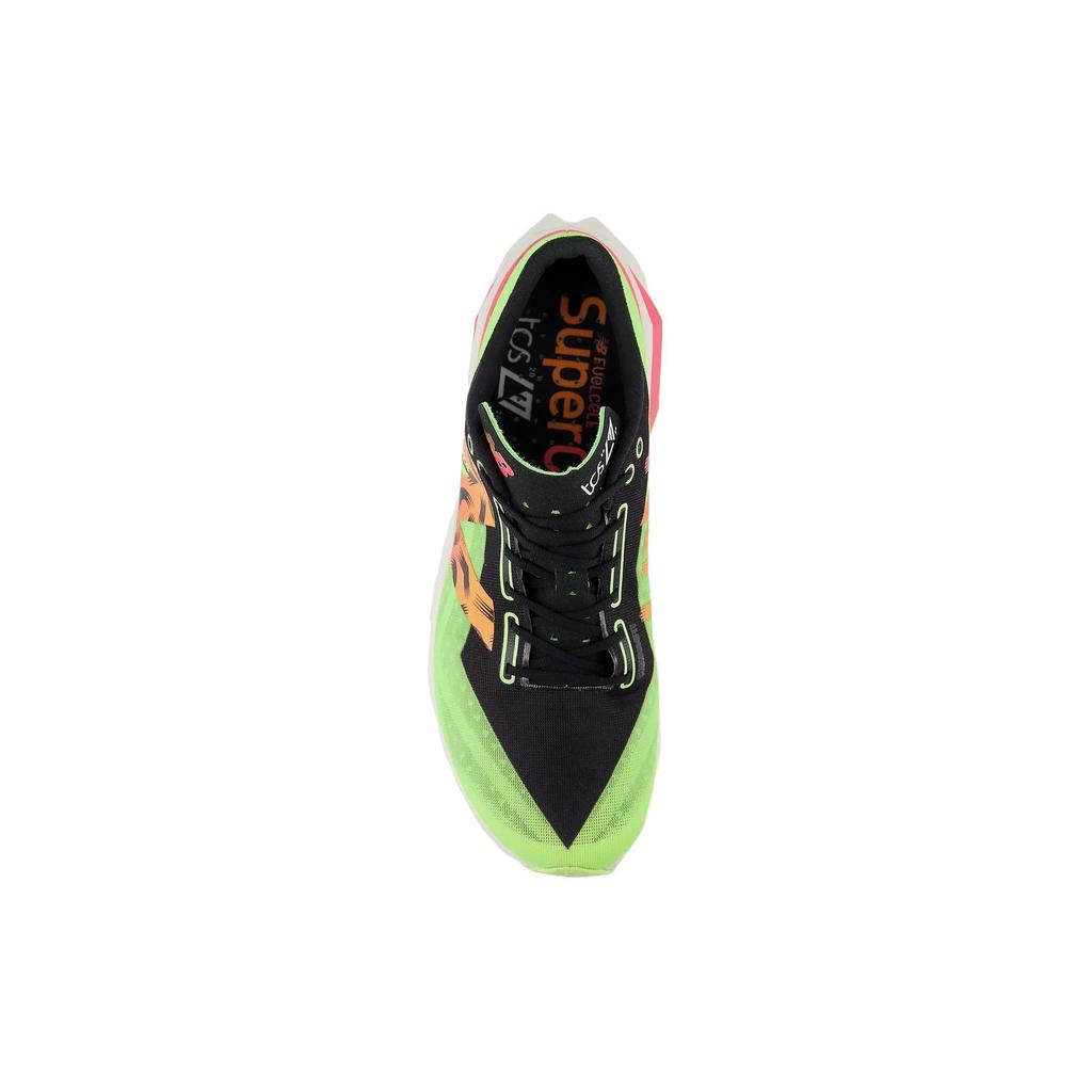 New Balance FuelCell SuperComp Elite v4 TCS London Marathon 2024 Men Sneakers Green Bleached-Lime-Glo Hot-Mango MRCELLN4