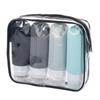 4pcs/set Empty Silicone Travel Dispenser Set 90ml Portable Lotion Container  Toiletries