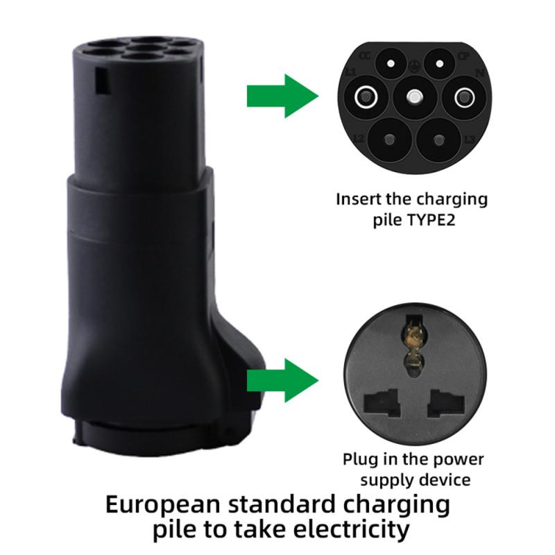 New energy charging station Adapter J1772 to 5-15 Converter Type 1 to 220V household RV motorcycle scooter Bike