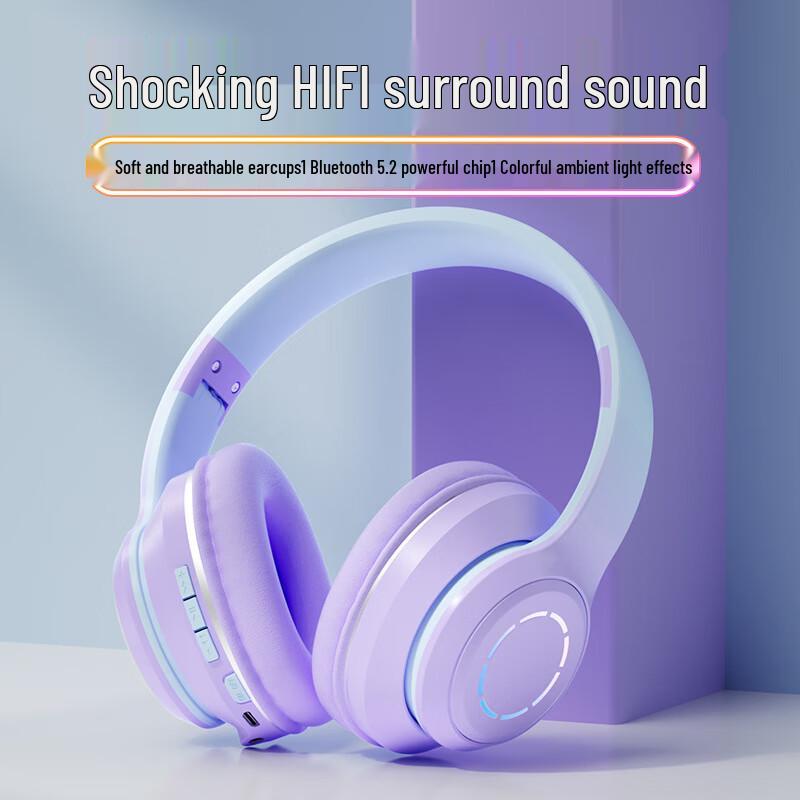 OIMG Gradient Kabellose Bluetooth-Gaming-Kopfhörer