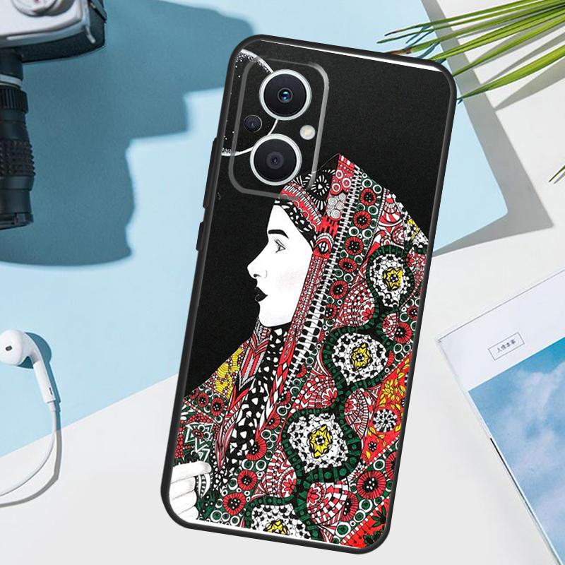 Muslim Islamic Arabic Hijab Girl Cover For OPPO Reno 14 F 13F 12F 11F 10 11 12 13 Pro 7 8 Lite OPPO Find X9 X5 X6 X8 Pro Case
