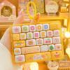 Cartoon Mechanical Keyboard Toy Hanging Keycap Clicker Toy Cute Bag Pendant  Bag Charm