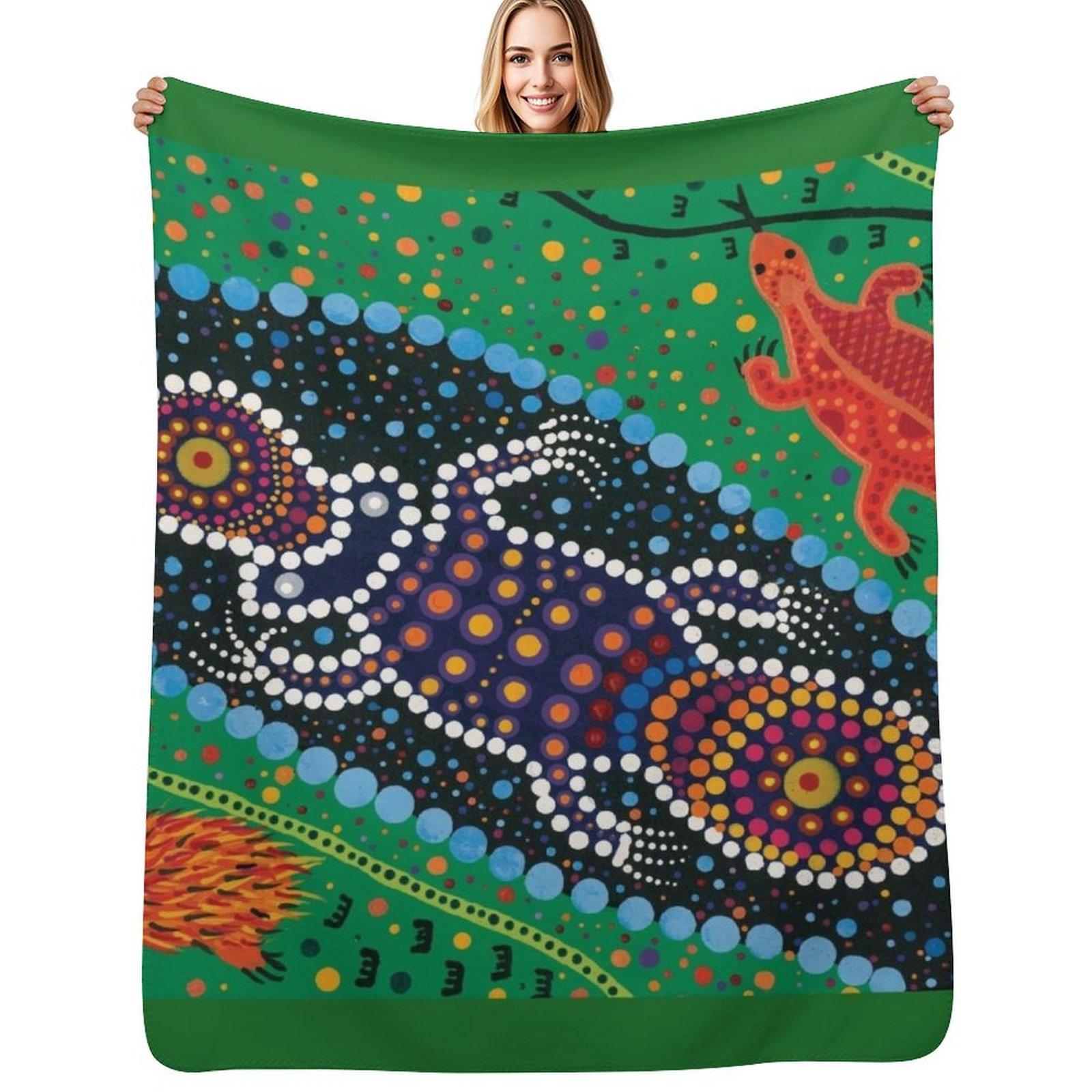 River Life Throw Blanket Ultra Plush Cozy Blanket for Napping Sleeping Size: 75*100cm, Weight: 230 GSM