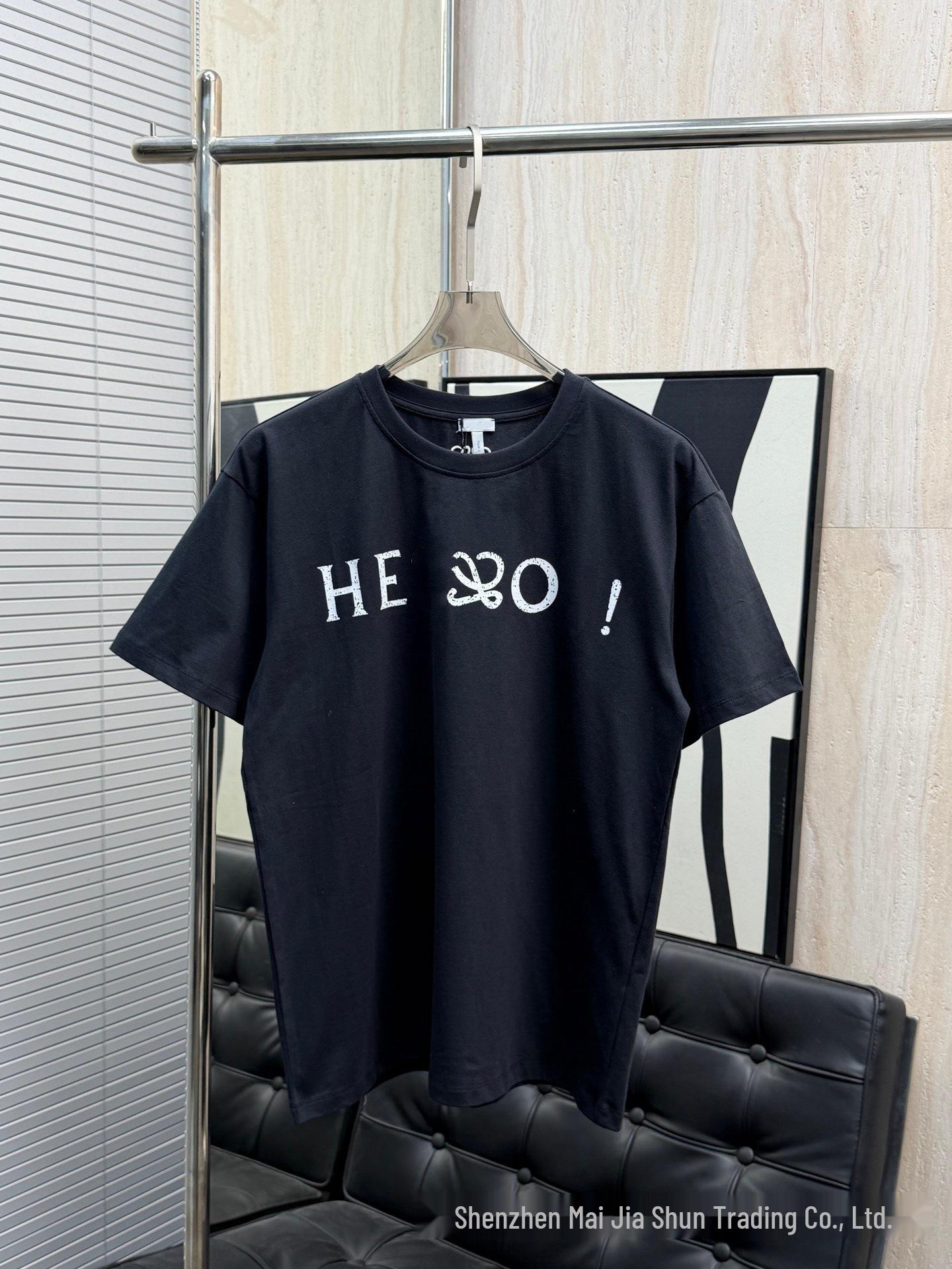 Nanyou Women s 100% Cotton Loose Fit T-Shirt: Spring Collection, Round Neck, Embroidered Letters, Unisex Short Sleeve Large чёрный