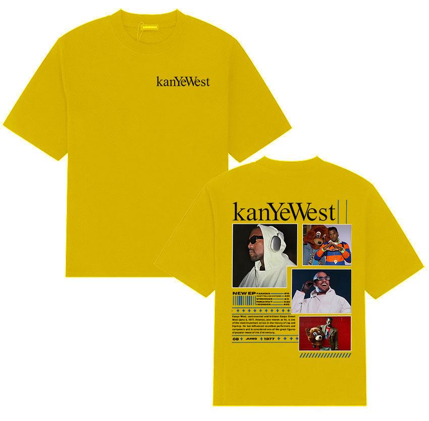 Rapper Kanye West Album 2025 Graphic T Shirts Mens Gothic Retro Fashion Short Sleeve TShirt Hip Hop Clothing Cotton Top Tshirt
