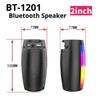 Wireless Portable Bluetooth Speaker with Colorful LED Lights TF Card Slot Outdoor Desktop Home Speaker Gift