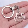 Punk Airplane Gear Steampunk Themed Antique Bronze Metal Keychain with 30mm Ring for Boys Bag Charm