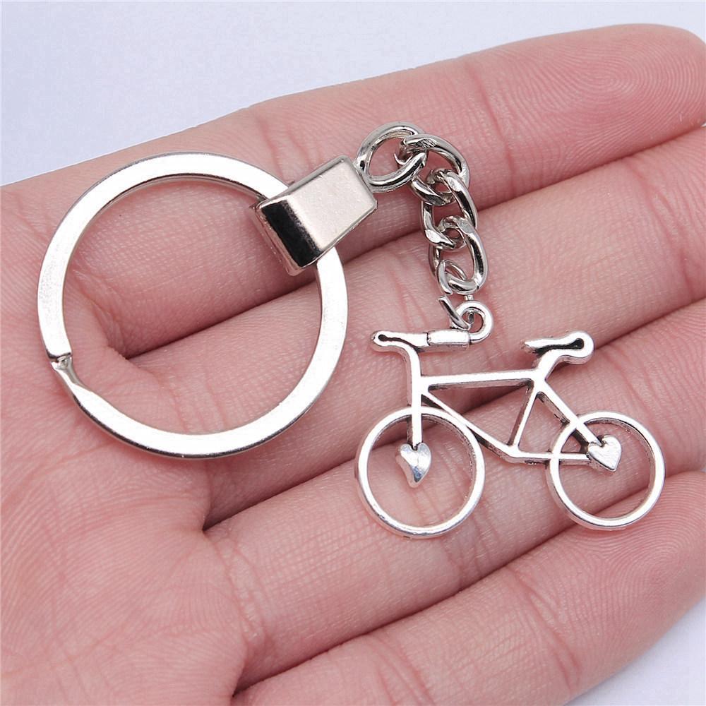 Punk Airplane Gear Steampunk Themed Antique Bronze Metal Keychain with 30mm Ring for Boys Bag Charm