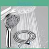 Lyxigt handhållet duschhuvud i amerikansk stil med 1,5 m slang och borrfri montering