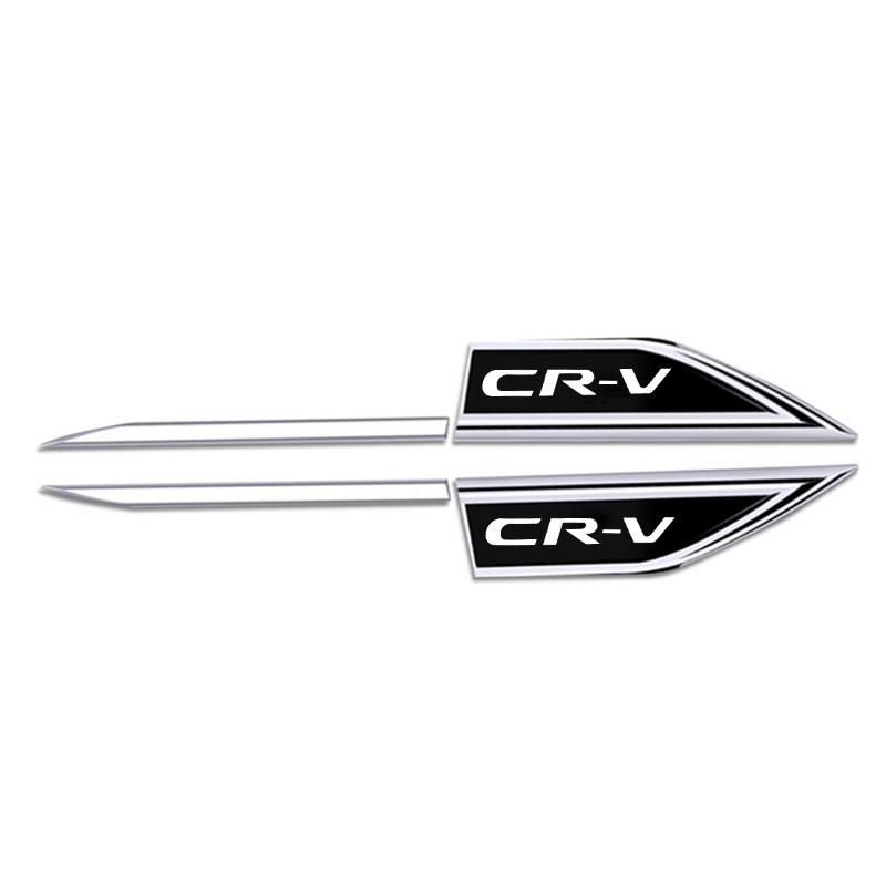 

For Honda CRV CR-V 2018 2015 2016 2017 2019 2020 Auto Door Protective Sticker Car Emblem Fender Blade Decal Badge
