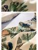 Women's Ice Silk Pajama Set: Long Sleeve, High-End Forest Style for Spring & Autumn Wear