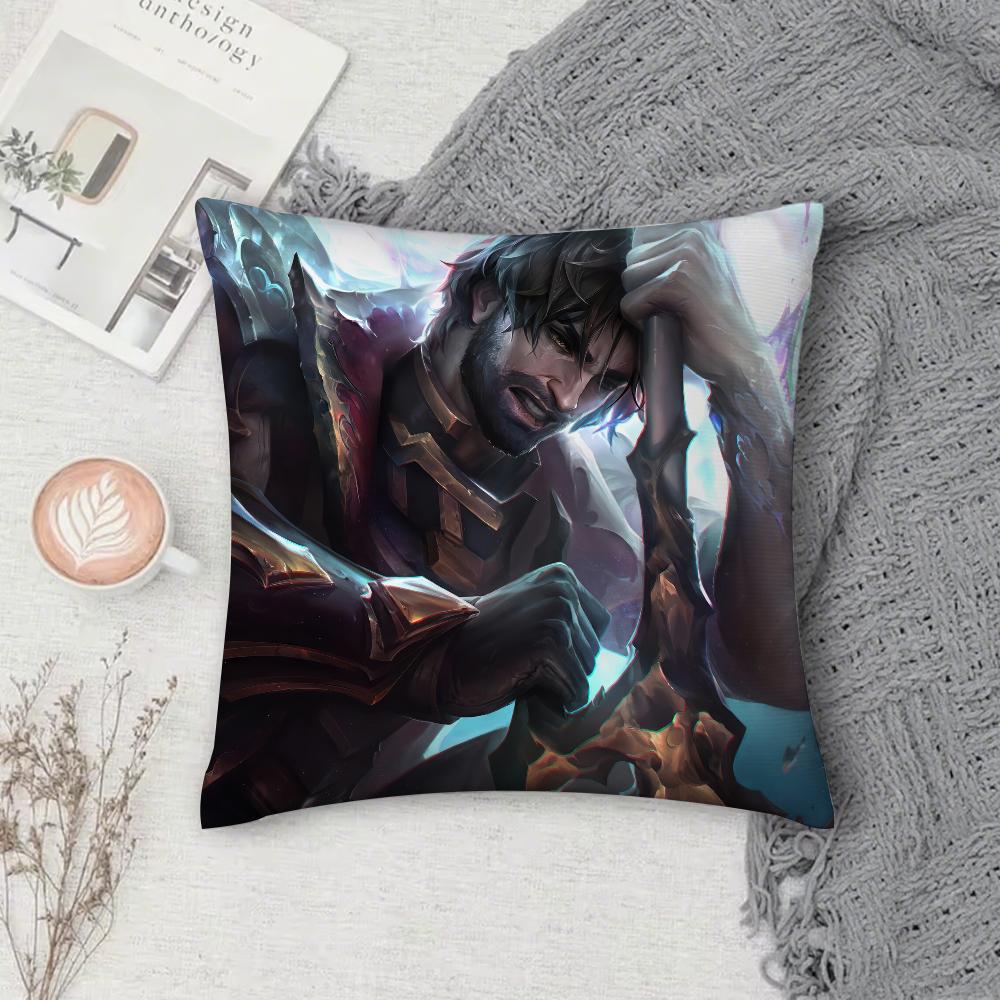 Arcanes Season 2 Viktor Pillow Case Square Pillowcase Double-Sided Printing Short Plush Sofa Cushion Cover Bedroom