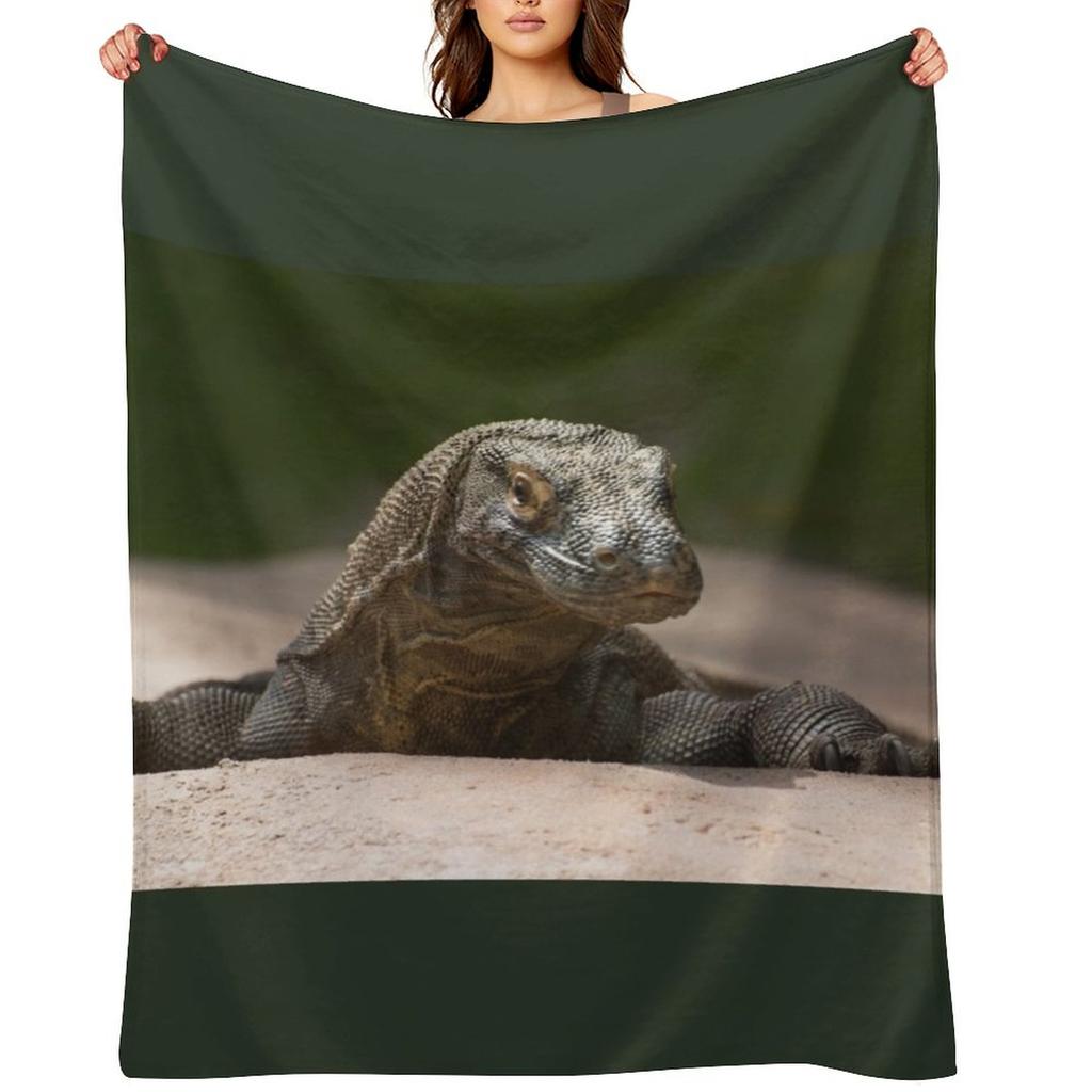 Komodo Monitor Dragon Throw Blanket Decorative Beds Sofa Thermal Soft Plush Plaid Blankets