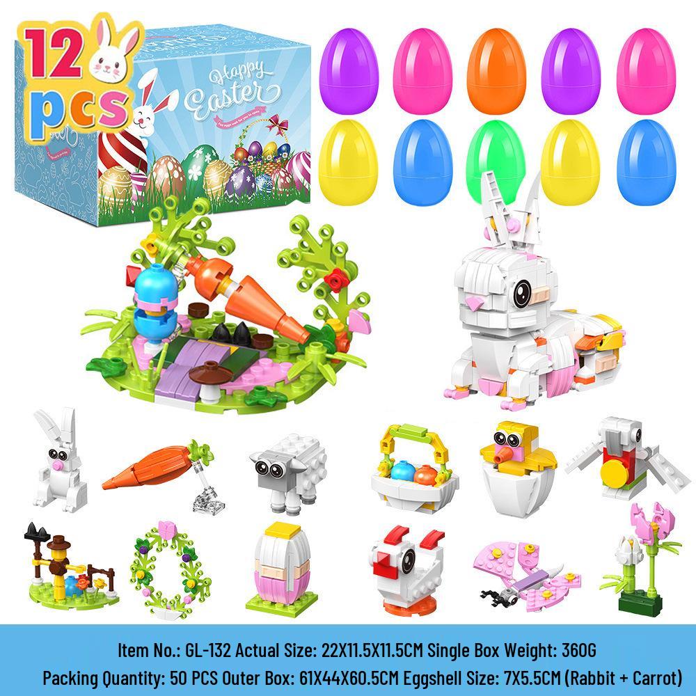 Children's DIY Bunny Car Easter Egg Set - Easter Toy & Gashapon Gifts 2026