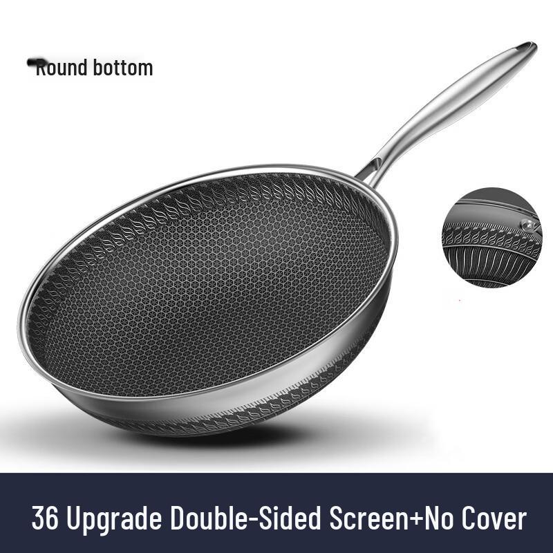 

Wutuo 36CM Stainless Steel Non-stick Wok