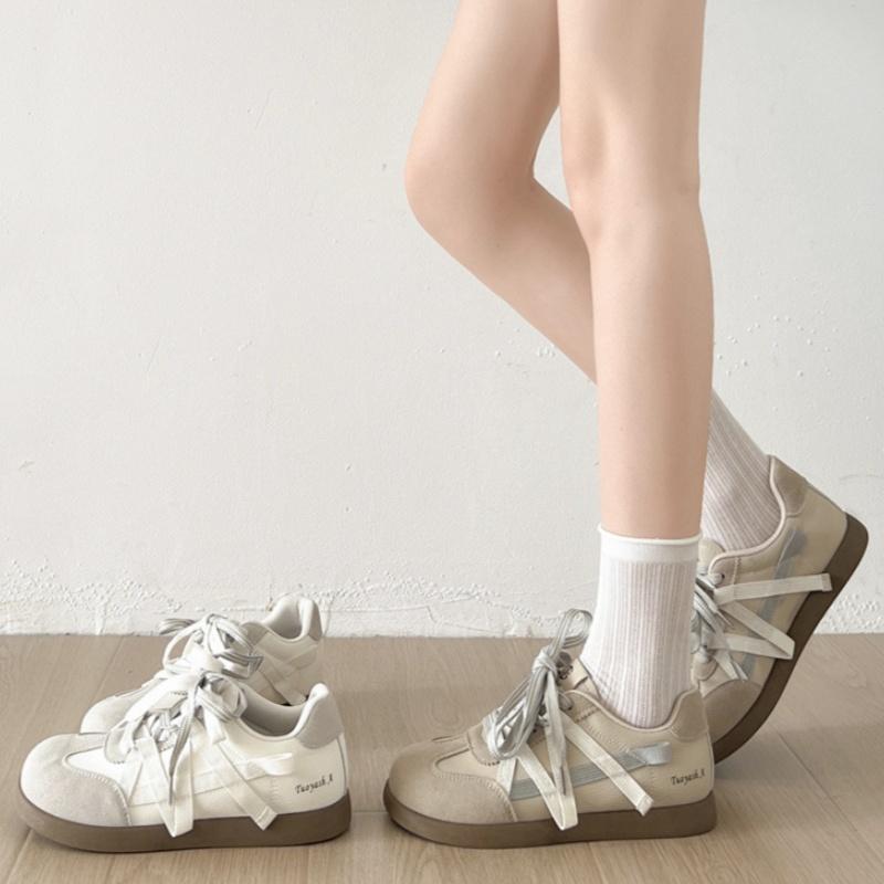 Fashion Retro Training Women Shoes 2025 New Spring Autumn Breathable Thick Bottom Sneakers Niche Casual Plate Shoes Soft Soled Sneakers