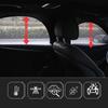 2pc Car Shade Curtain Door Window Mesh Curtain Double Shade Heat Insulation Zipper