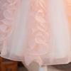 Girls' Ruffled Mesh Princess Dress for Holidays and Piano Performances