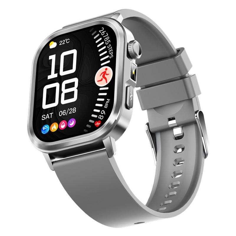 ET573 AMOLED Screen Smart Watch ECG Health Monitoring Men Outdoor Sports Fitness Flashlight BT Calling SOS AI Voice Smartwatch