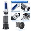 Handheld Refractometer: 0-40% Brix, 0-25% Alcohol for Fruit Wine Concentration Detection